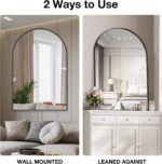 Brightify Arched Mirror, Arched Wall Mirror, 24 x 36 Inch Black Arch Mirror, Met... - Image 6