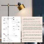 OYEARS 22.2" Modern Desk Lamp, Metal Table Lamp with LED Bulb, Adjustable Readin... - Image 5