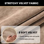 PrinceDeco Super Soft Couch Cushion Covers for Sectional Couch, Velvet Sofa Slip... - Image 5