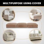 PrinceDeco Super Soft Couch Cushion Covers for Sectional Couch, Velvet Sofa Slip... - Image 6