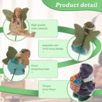 Queekay 13 Pieces Fairy Garden Miniature Accessories 6 Pcs Mini Fairy Figurines ... - Image 6
