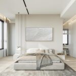 GeekMacro White Hand Painted Abstract Oil Painting Textured Wall Art - Large Fra... - Image 7