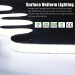 JOYLIT 30MM Wide COB LED Strip Lights 24V Cool White 6000K 16.4FT/5M 8000LEDs 22... - Image 3
