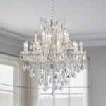 Modern Chrome Chandelier Light Fixture - Luxury Maria Theresa Crystal Chandelier... - Image 4