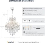 Modern Chrome Chandelier Light Fixture - Luxury Maria Theresa Crystal Chandelier... - Image 5