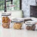 Felli Premium Tite Airtight Storage Container Set, 3 Pack - Clear Plastic Canist... - Image 5