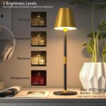 Timjorman 2-Pack Cordless Table Lamps - 5000mAh Rechargeable Battery Operated De... - Image 3