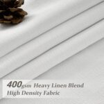 Pinch Pleated White Curtains 84 Inches Long for Living Room, Modern 100% Blackou... - Image 3
