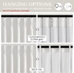 Pinch Pleated White Curtains 84 Inches Long for Living Room, Modern 100% Blackou... - Image 5