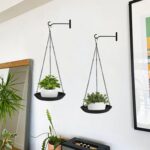 ARTORA Metal Plant Hanger, Indoor Decorative Wall Plant Hanging Basket Black Pot... - Image 3