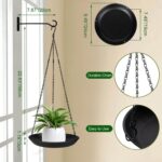 ARTORA Metal Plant Hanger, Indoor Decorative Wall Plant Hanging Basket Black Pot... - Image 5
