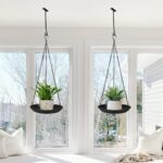 ARTORA Metal Plant Hanger, Indoor Decorative Wall Plant Hanging Basket Black Pot... - Image 6