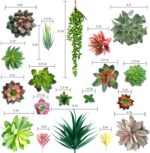 DECOROUS Fake Succulents Unpotted - 20 Pack - Realistic Succulent Plants Artific... - Image 3