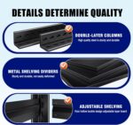 71" H-35 W Garage Shelving Heavy Duty Storage Shelves, Metal Adjustable Shelving... - Image 9