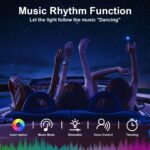Interior Car LED Lights with Wireless APP/RF Remote Control, RGB 6 in 1 Ambient ... - Image 7