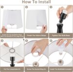 Seealle Modern Table Lamps Set of 2 - Touch Bedside Lamp for Nightstand with Dua... - Image 6