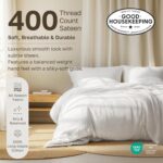 California Design Den 2 Queen Fitted Sheets Only - 400 Thread Count Sateen, 100%... - Image 4