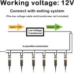 hykolity Low Voltage Landscape Lights, 3W 120LM 12V-15V LED Round Bollard Light,... - Image 6