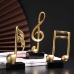 PXRJE 3pcs-Music Note Statue,Music Note Decor Musical Sculpture Statue Music Not... - Image 4
