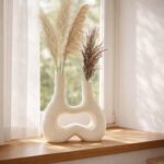 Modern Double Neck Hollow Vase, Minimalist Nordic Resin Sculpture for Home Decor... - Image 5