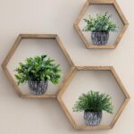Winlyn Set of 3 Artificial Potted Plants Faux Eucalyptus Rosemary Boxwood Greene... - Image 8