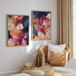 Colorful Abstract Wall Art Decor Modern Flower Canvas Wall Art Abstract Flower P... - Image 7