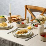 MONITO Ceramic Dinnerware Sets for 6, 18PCS Stoneware Plates and Bowls Sets, Rea... - Image 7