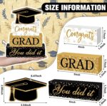 Cinnvoice 4 Pcs Graduation Table Decor 2026 Congrats Grad Centerpiece Class of 2... - Image 4