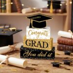 Cinnvoice 4 Pcs Graduation Table Decor 2026 Congrats Grad Centerpiece Class of 2... - Image 6