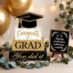 Cinnvoice 4 Pcs Graduation Table Decor 2026 Congrats Grad Centerpiece Class of 2... - Image 7