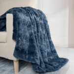 TOONOW Faux Fur Luxury Throw Blanket,Double Side Soft Fluffy Shaggy Fuzzy Blanke... - Image 4