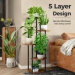 Bamworld Plant Stand Indoor Tall Plant Shelf for Multiple Plants Corner Plant Ta... - Image 5