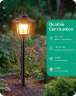 EDISHINE Low Voltage Landscape Lights, 12V 3W 120LM 3000K Seed Glass Outdoor Lan... - Image 3