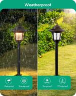EDISHINE Low Voltage Landscape Lights, 12V 3W 120LM 3000K Seed Glass Outdoor Lan... - Image 5