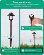 EDISHINE Low Voltage Landscape Lights, 12V 3W 120LM 3000K Seed Glass Outdoor Lan... - Image 6