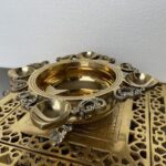 Aakrati Decorative Designer Brass Urli with Diya and Bell Decorative Showpiece f... - Image 3