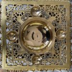 Aakrati Decorative Designer Brass Urli with Diya and Bell Decorative Showpiece f... - Image 4