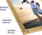 Hoikwo 18 Packs 5x7 Gold Multi Plastic Picture Frames Set with Plastic Cover for... - Image 4