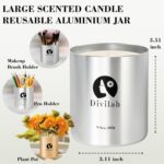 English Pear&Freesia Scented Candles, 65 Hour Long Lasting Non Toxic Natural Soy... - Image 6