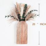 Set of 2 Wooden Vases with Pampas Grass and Eucalyptus – Boho Decor for Living R... - Image 6