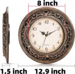 Pumtus Plastic Silent Wall Clock, 13 Inch Vintage Large Wall Clocks, Battery Ope... - Image 3