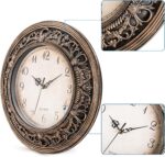 Pumtus Plastic Silent Wall Clock, 13 Inch Vintage Large Wall Clocks, Battery Ope... - Image 4