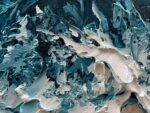 Art Hand-Painted Blue Ocean Beach Landscape Oil Painting Large Abstract Canvas A... - Image 3