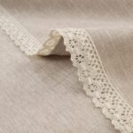 GLORY SEASON Textured Tablecloth Linen-Look Rustic Burlap Style Washable,Solid H... - Image 4