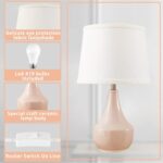 GyroVu 18" Table Lamp Set of 2, Ceramic Lamp Classic Beside Lamps Nightstand Lam... - Image 5