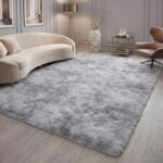 Poboton 6x9 Machine Washable Area Rugs for Living Room, Bedroom, Soft Fluffy Sha... - Image 4