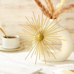 Barydat 6 Pcs Gold Sunburst Wall Decor Metal Bling Starbursts Wall Art Mid Centu... - Image 5