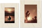Cruiser’s Caché Modern Designer Bone-Resin Photo or PIcture Frame | 5"x7" Geomet... - Image 3