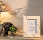Cruiser’s Caché Modern Designer Bone-Resin Photo or PIcture Frame | 5"x7" Geomet... - Image 4