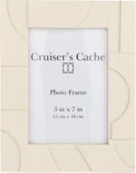 Cruiser’s Caché Modern Designer Bone-Resin Photo or PIcture Frame | 5"x7" Geomet... - Image 8